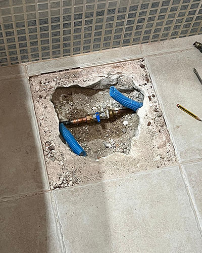 Fuga de agua en casa