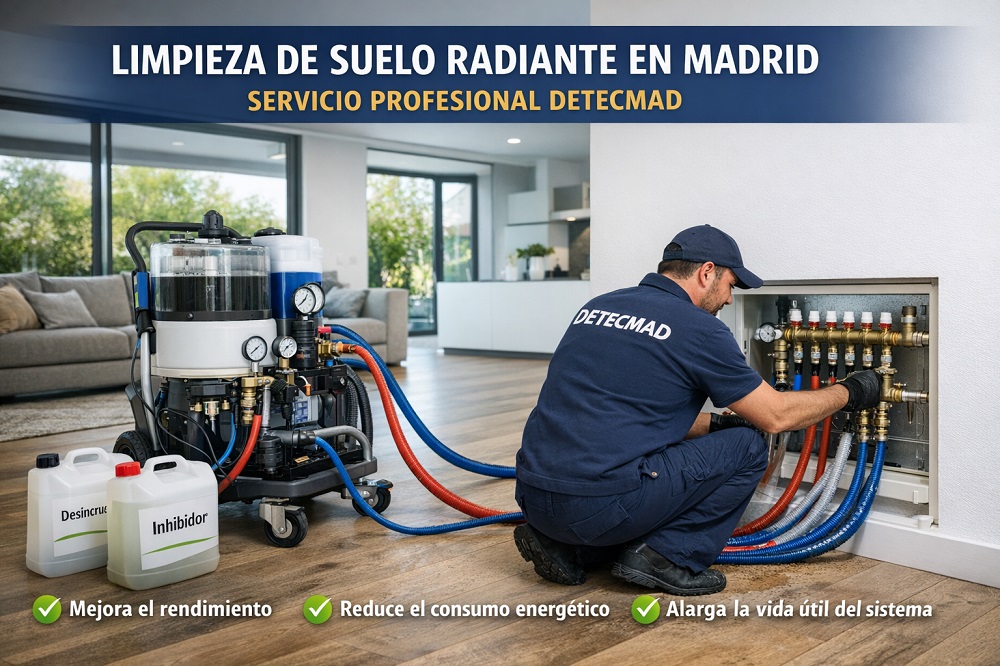Limpieza de suelo radiante